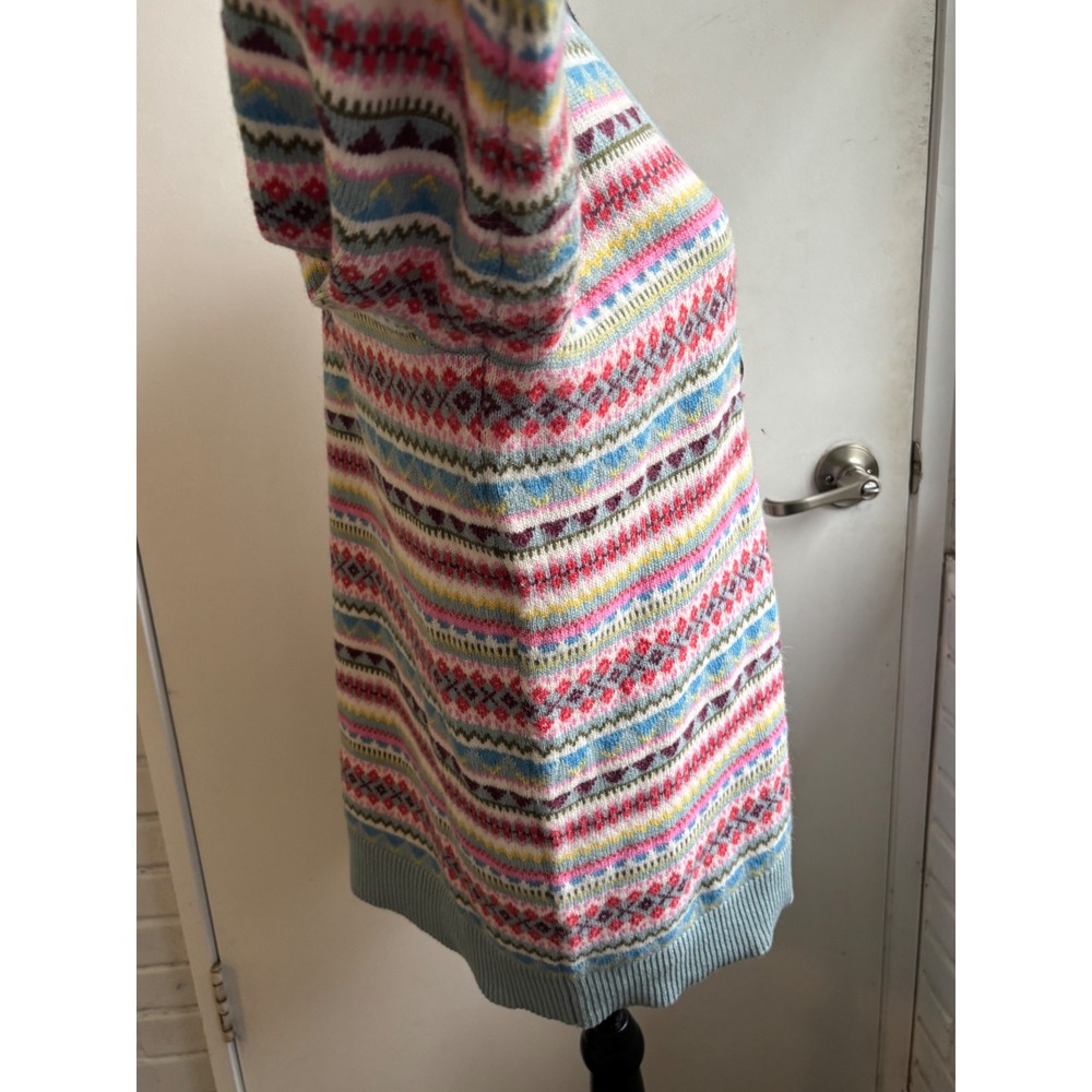 Boden Quinn Boyfriend Fair Isle Alpaca Wool Cardigan Medium cabincore grandpa - Picture 6 of 11